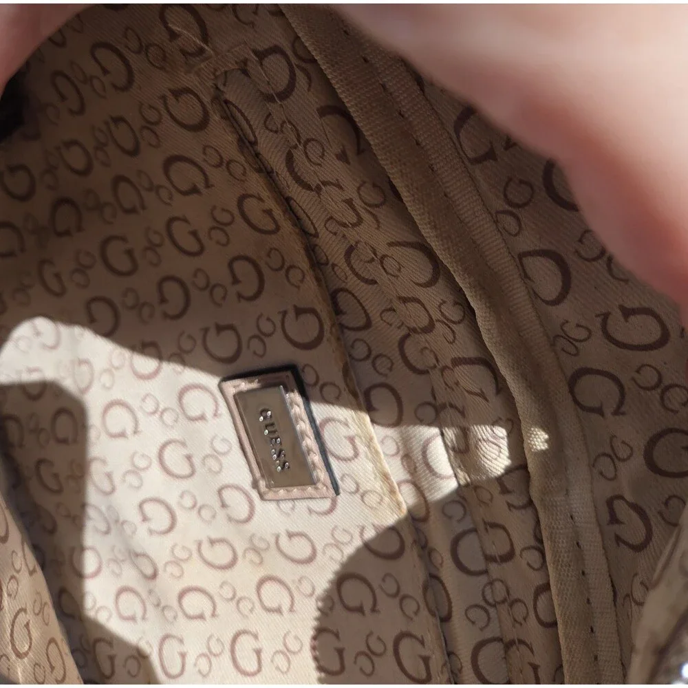 Guess Logo Print Belt Bag / Fanny Pack – Brown & Tan